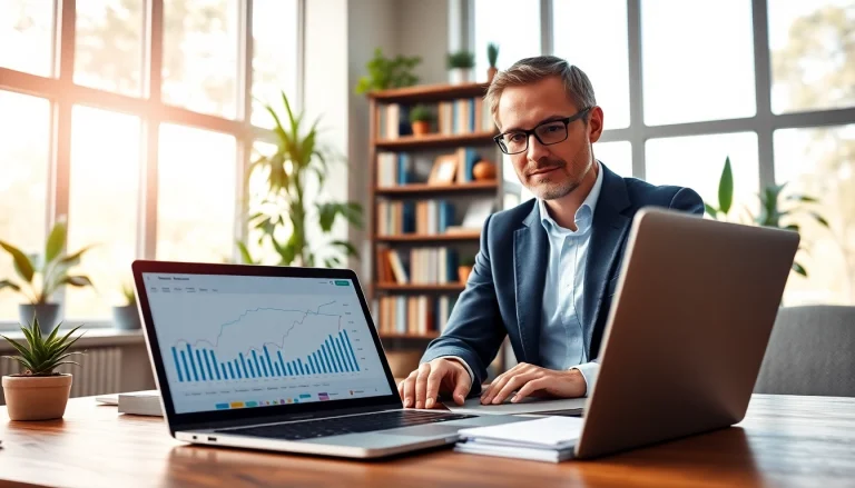 신용카드 현금화 전략을 분석하는 전문가와 현대적인 사무실 모습