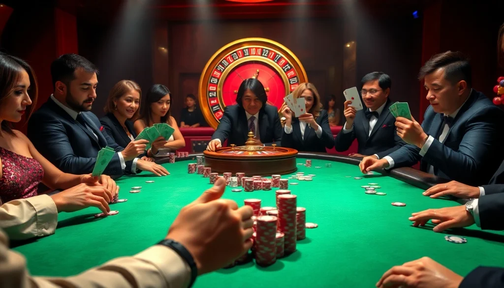 Experience the excitement of nhà cái 888b with thrilling poker plays and vibrant casino scenes.