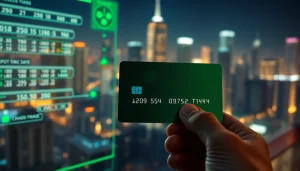 카드깡과 관련된 거래 장면을 묘사한 이미지