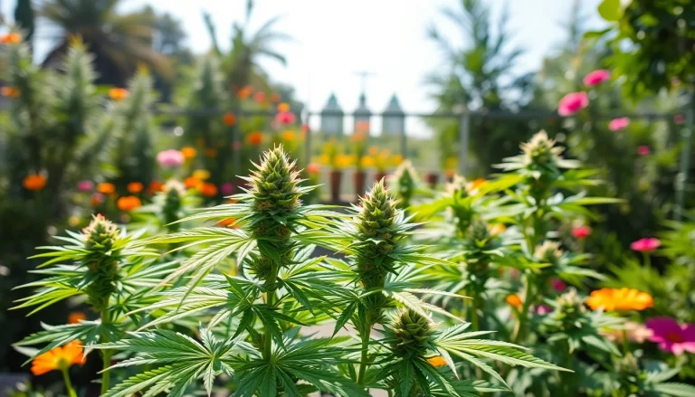 Consommer légalement du weed espagne avec des plants de cannabis en plein air.