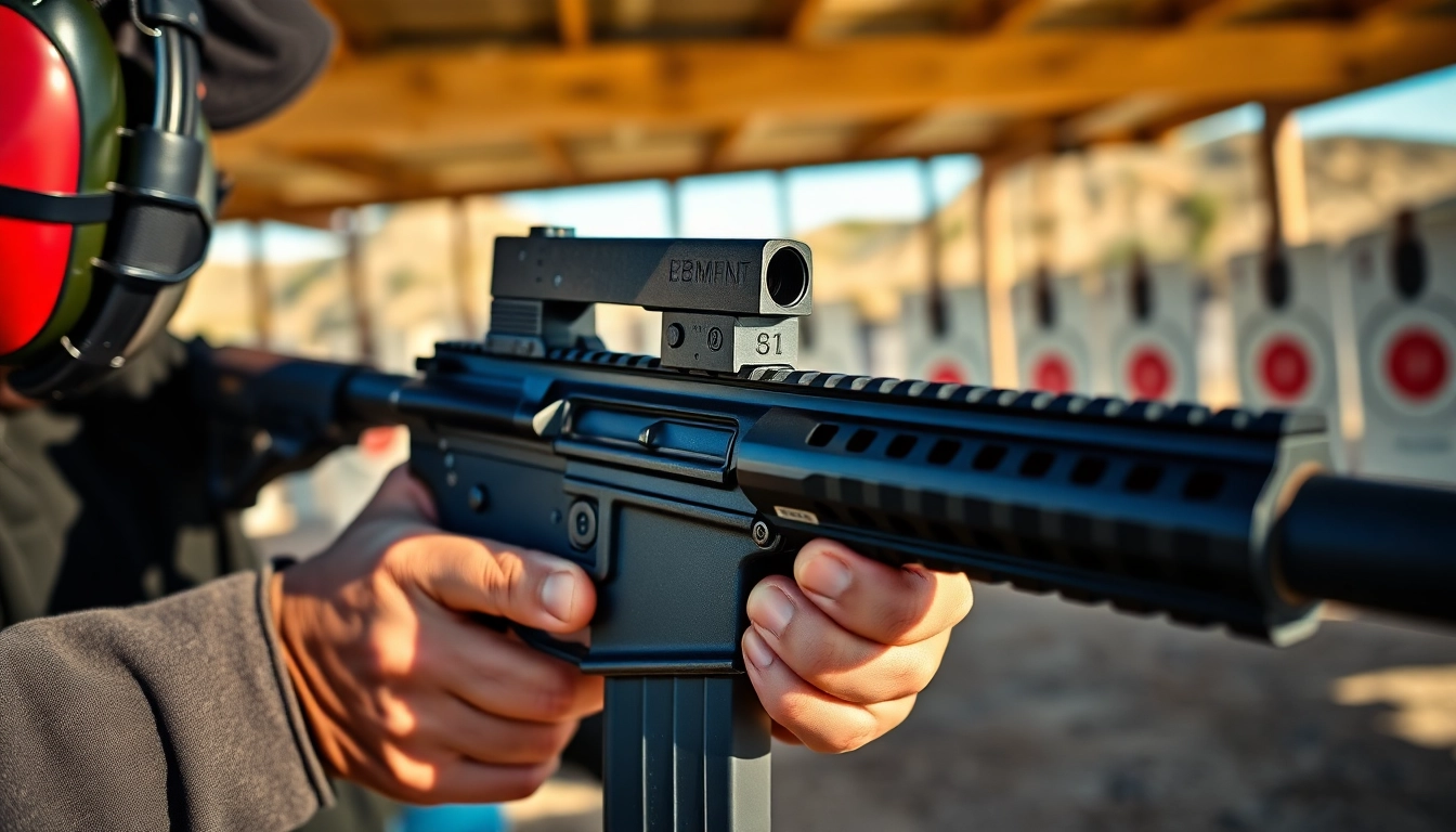 Demonstration of the ar 15 binary trigger showcasing precise action during a shooting practice.