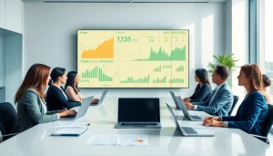 Engaged professionals discussing superfund accountant strategies in a modern office.