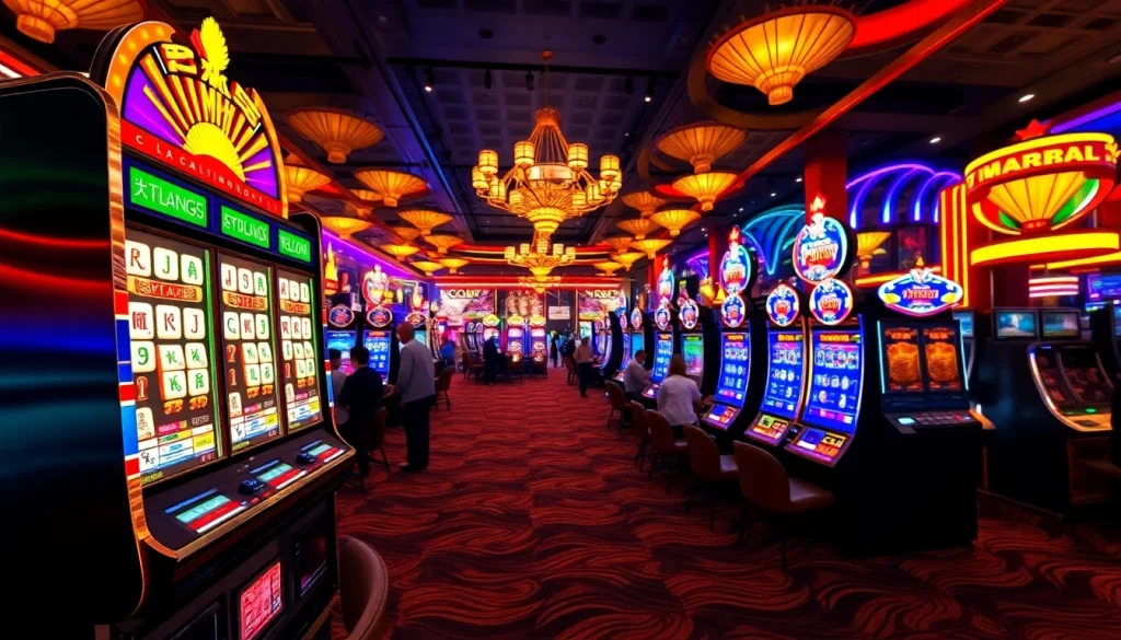 Permainan slot mahjong yang seru di lingkungan kasino yang meriah