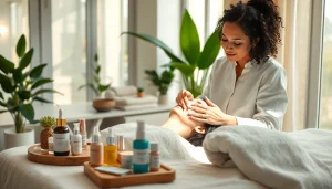 Esthetician Marketing Ideas represented through a serene skincare treatment scene.
