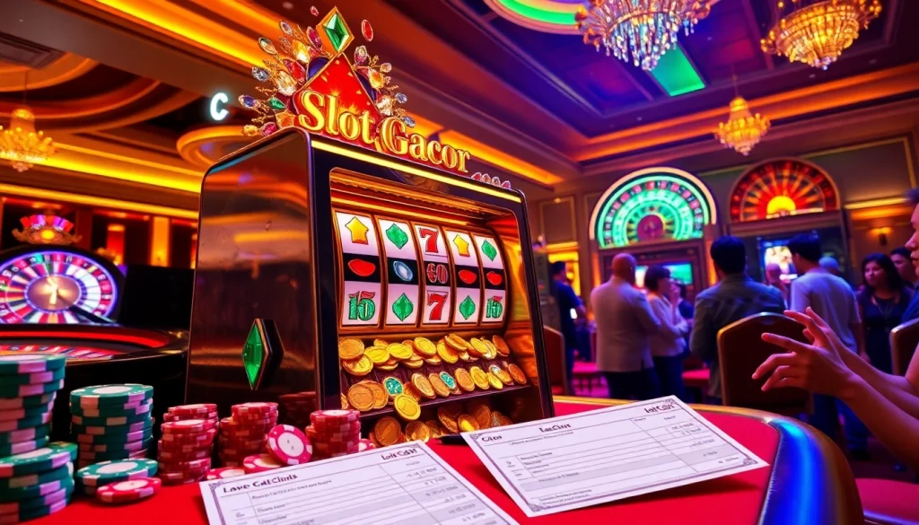 Experience the thrill of Slot Gacor action with exciting casino elements and winning moments.