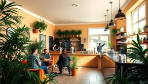 Erleben Sie die entspannte Atmosphäre im Cannabis Coffee Shop Lloret de Mar mit aromatischen Kaffees.