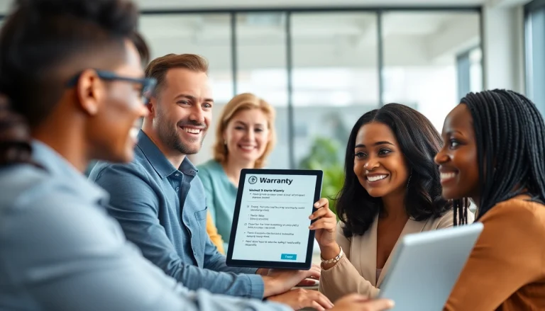 Understanding what is a frictionless warranty experience with helpful customer support in a modern office.