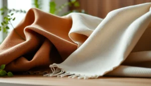 Voorstelling van duurzame kwaliteit materialen in een stijlvolle setting met natuurlijke elementen.