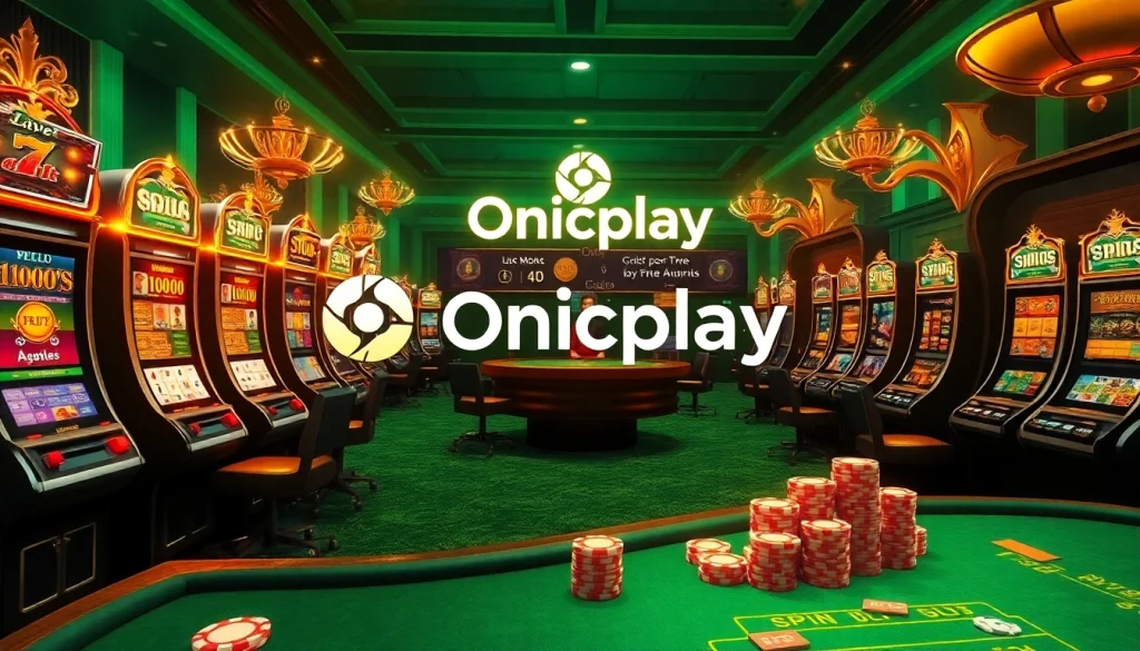 Experience the excitement of online gambling with Onicplay's immersive slots and vibrant gameplay.