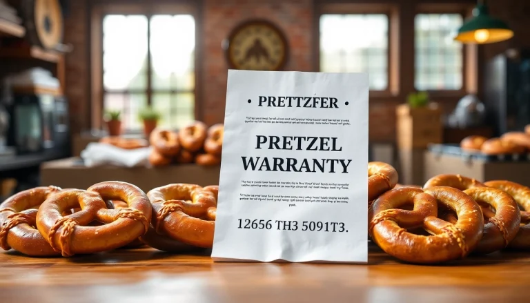 Pretzel warranty customer reviews and ratings showcasing reliable service near freshly baked pretzels.