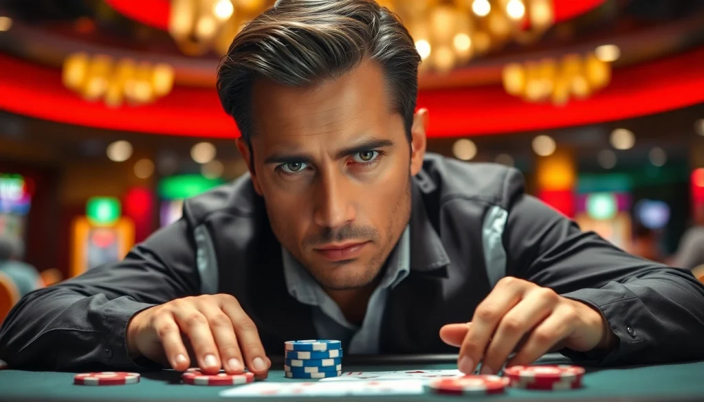 1win bonus təqdim edən poker oyunçusu yüksək diqqətlə oynayır.