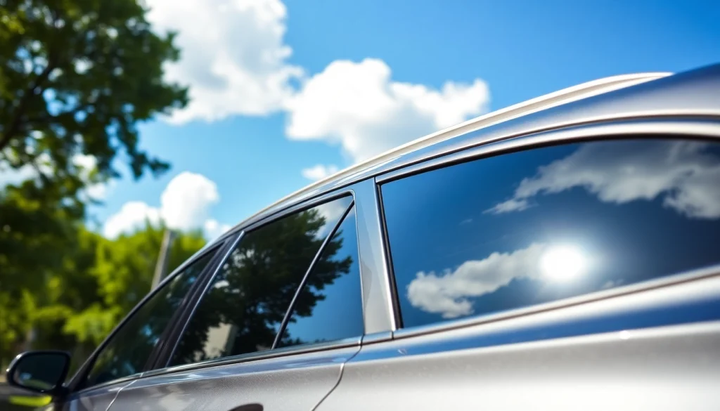 Enhance your vehicle's style with the best window tint Chattanooga TN, showcasing a sleek, tinted car in bright sunlight.