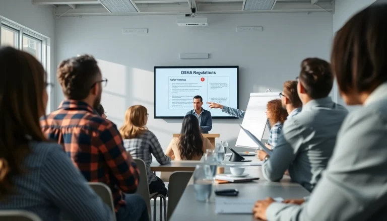 Engaged participants in OSHA training carolinas session, learning about safety regulations.