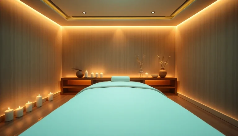 편안한 마사지 설정이 있는 차분한 스파 분위기에서 청라마찌를 경험해 보세요.