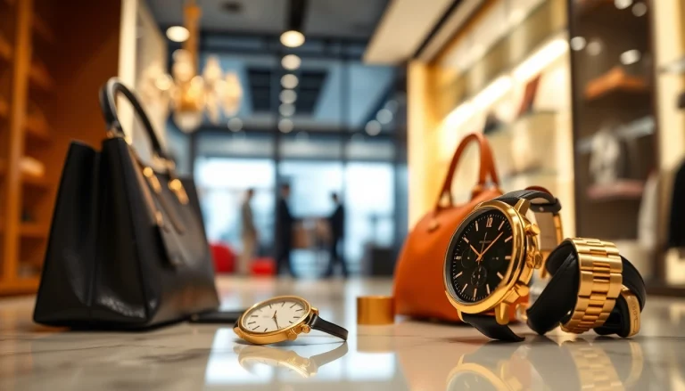 레플리카사이트의 세련된 제품 디스플레이 및 고급스러운 쇼핑 환경