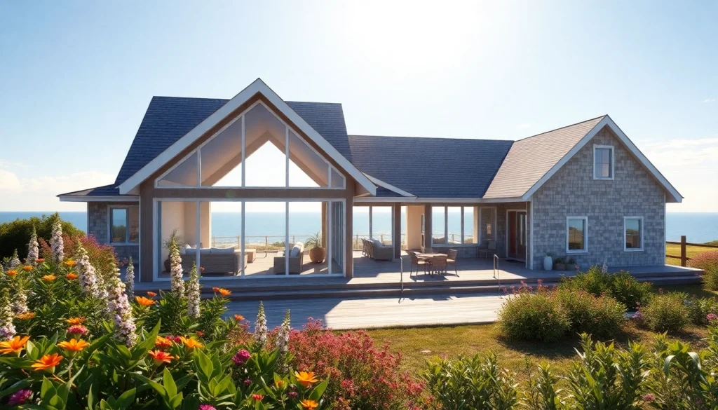 Visual representation of the Scituate In-Law Expansion showcasing modern architecture and coastal scenery.
