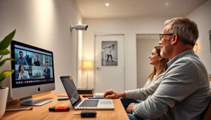 Instalación de Cámaras Dahua en un entorno residencial, que destaca el servicio profesional y la tecnología de seguridad avanzada.