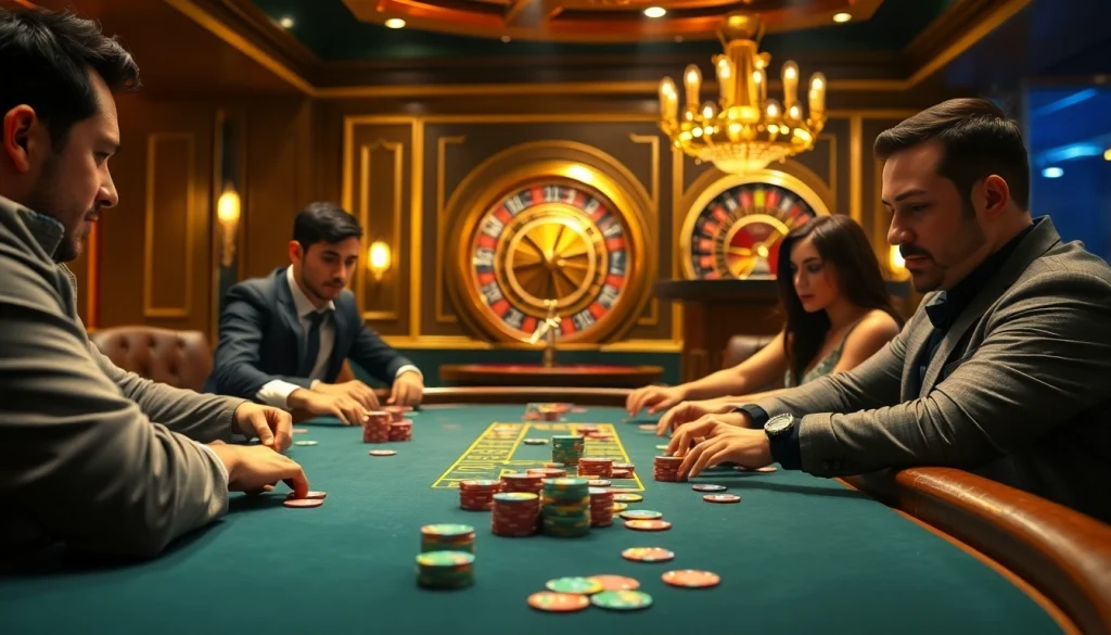 Engage in thrilling poker games at SHBET's luxurious casino tables.