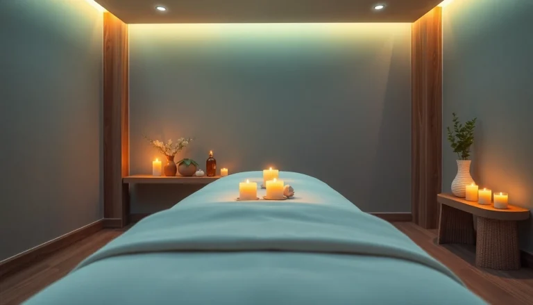 편안한 요소가 가득한 구미스웨디시 마사지 룸의 휴식 분위기.