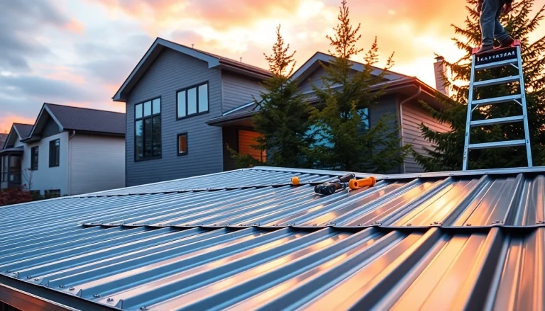 Enhance your property with expert metal roofing calgary services showcasing modern architecture.