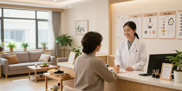 Welcoming ambiance at 수원한의원 showcasing reception area and friendly staff.
